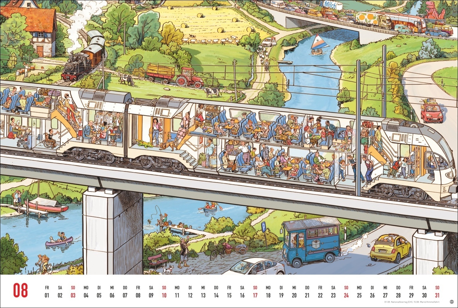 Bild: 9783756404766 | Göbel &amp; Knorr Wimmelbilder Edition Kalender 2025 | Göbel | Kalender