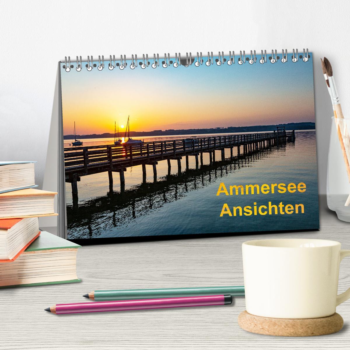 Bild: 9783435033904 | Ammersee-Ansichten (Tischkalender 2025 DIN A5 quer), CALVENDO...