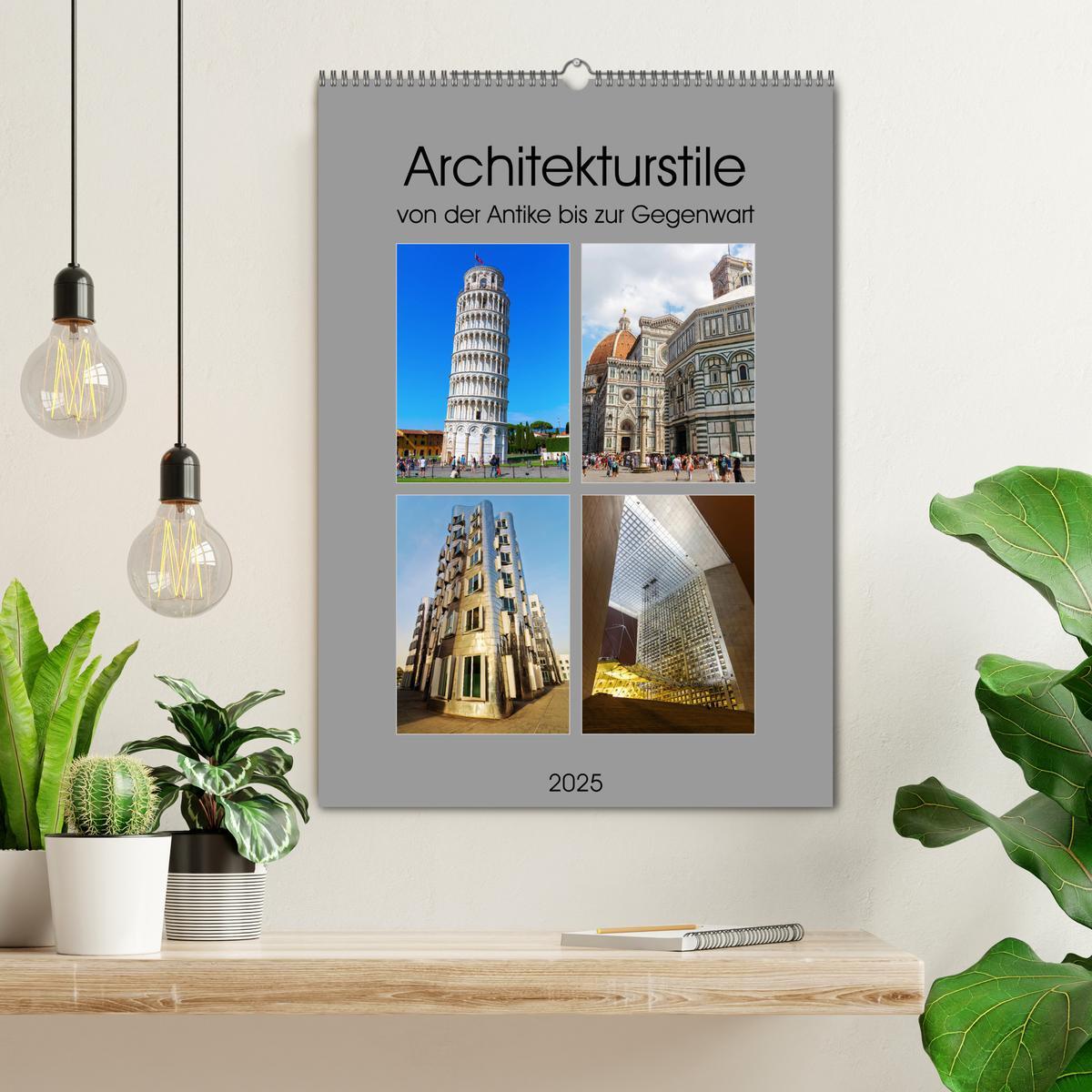 Bild: 9783435948512 | Architekturstile von der Antike bis zur Gegenwart (Wandkalender...