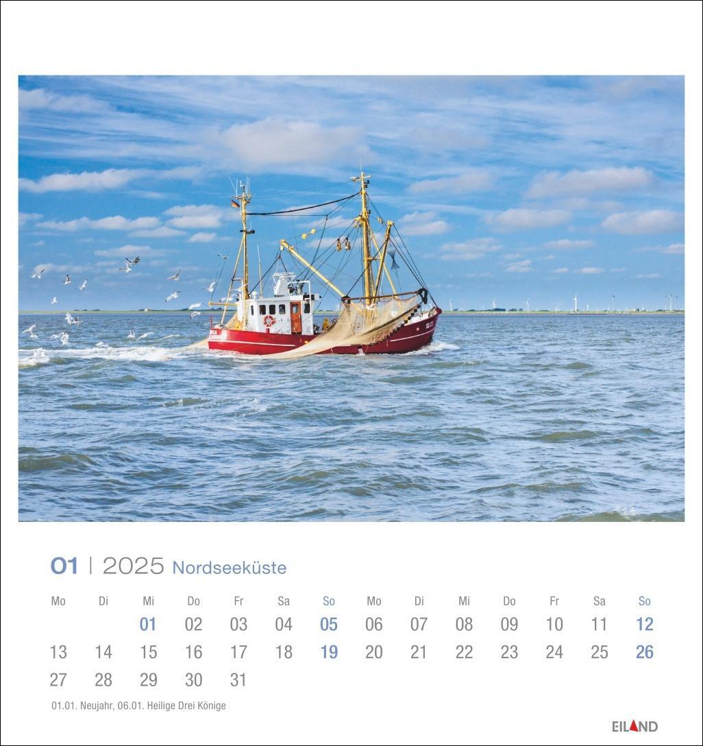 Bild: 9783964023292 | Nordseeküste Postkartenkalender 2025 - Wind und Wellen - Sand und Meer