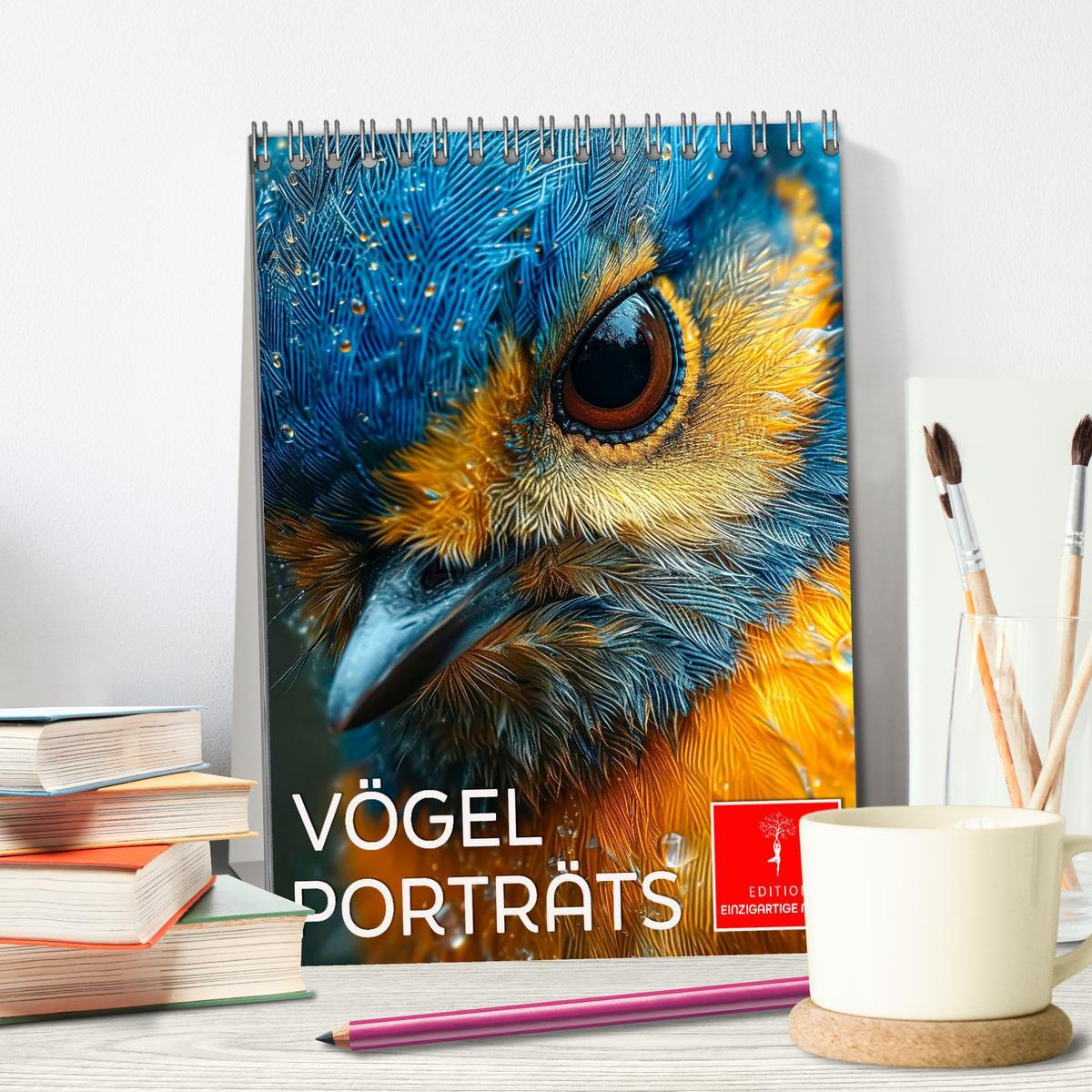 Bild: 9783383774638 | Vögel Porträts (Tischkalender 2025 DIN A5 hoch), CALVENDO...