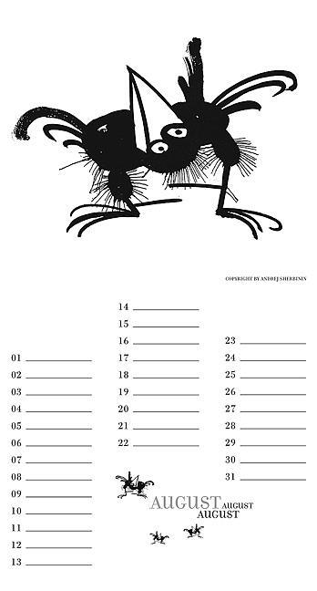 Bild: 9783861920984 | Raben | Immerwährender Geburtstagskalender | Andrej Sherbinin | XIII
