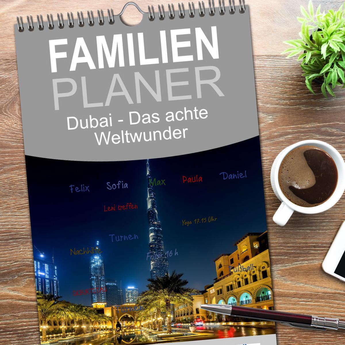 Bild: 9783457222850 | Familienplaner 2025 - Dubai - Das achte Weltwunder mit 5 Spalten...