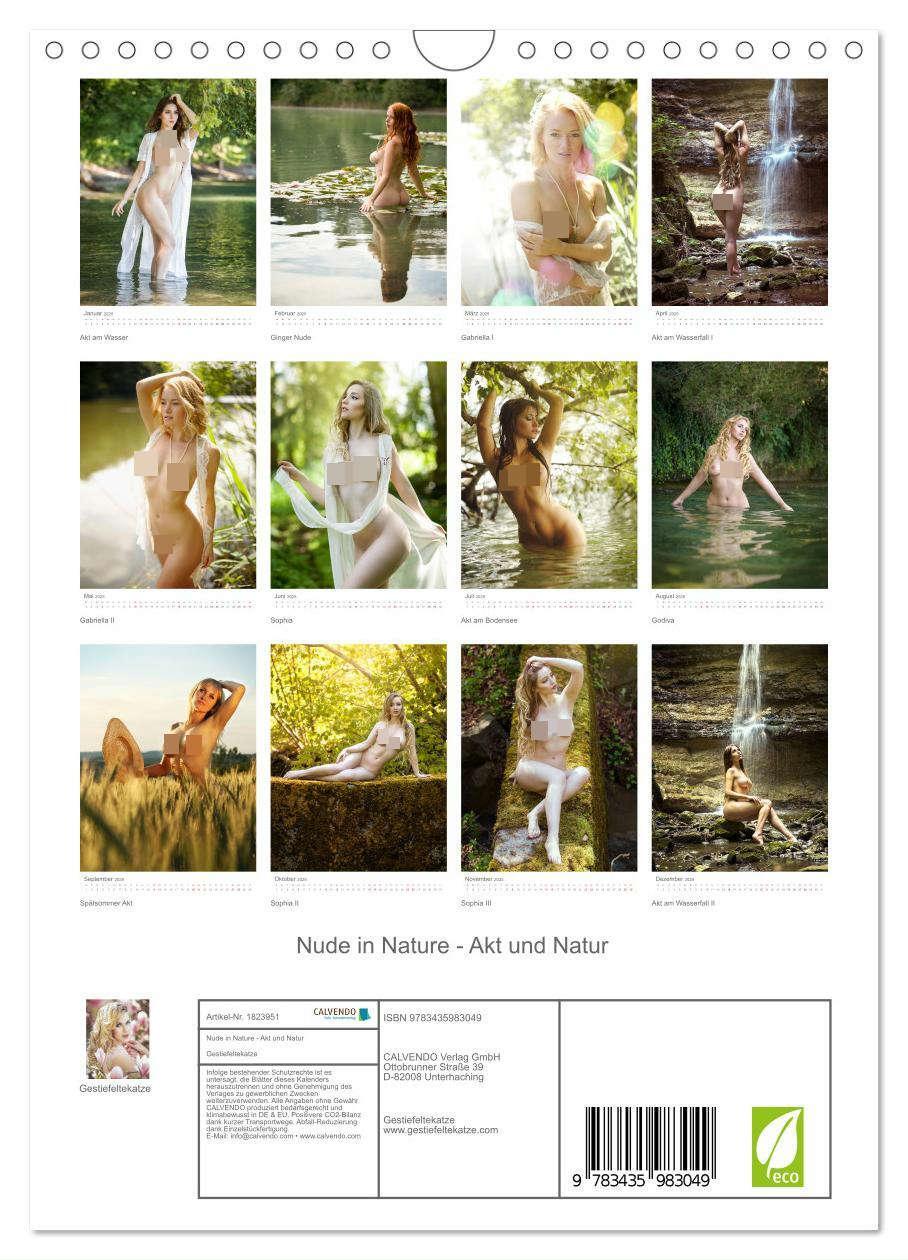 Bild: 9783435983049 | Nude in Nature - Akt und Natur (Wandkalender 2025 DIN A4 hoch),...