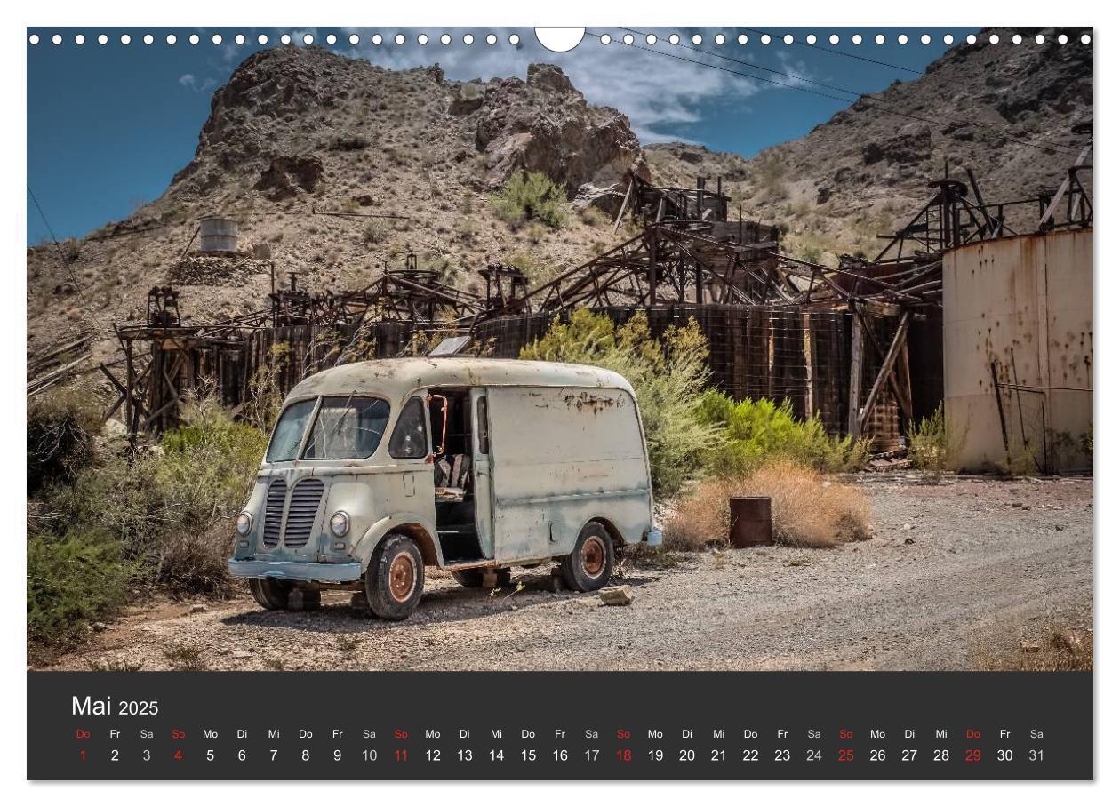 Bild: 9783435576302 | Vergessene Zeitzeugen entlang der Route 66 (Wandkalender 2025 DIN...