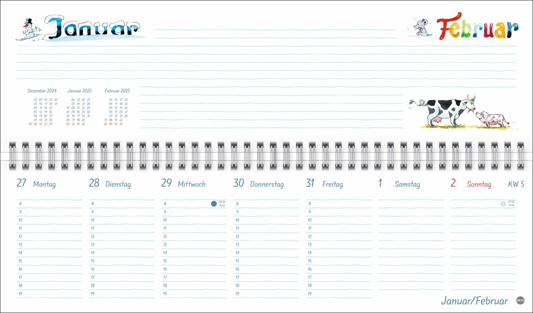 Bild: 9783756406548 | Helme Heine: Wochenquerplaner 2025 | Helme Heine | Kalender | 112 S.