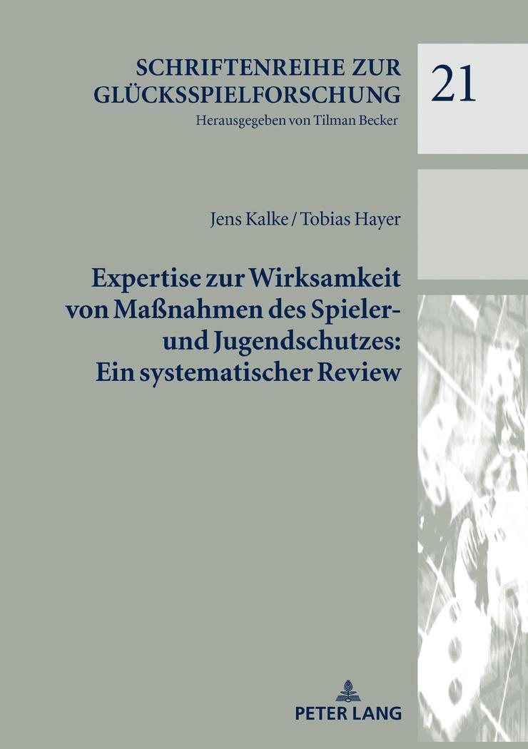 Cover: 9783631797822 | Expertise zur Wirksamkeit von Maßnahmen des Spieler- und...