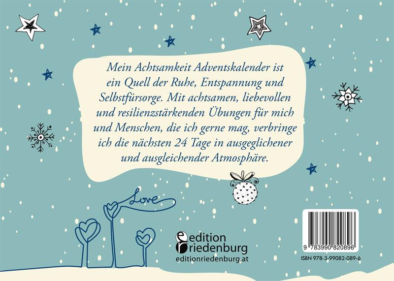 Rückseite: 9783990820896 | Mein Achtsamkeit Adventskalender - Für mich und Menschen, die ich...