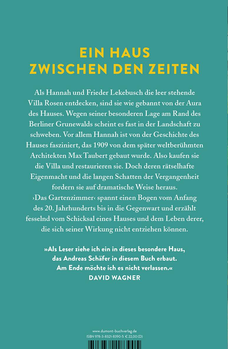 Rückseite: 9783832183905 | Das Gartenzimmer | Roman | Andreas Schäfer | Buch | 352 S. | Deutsch