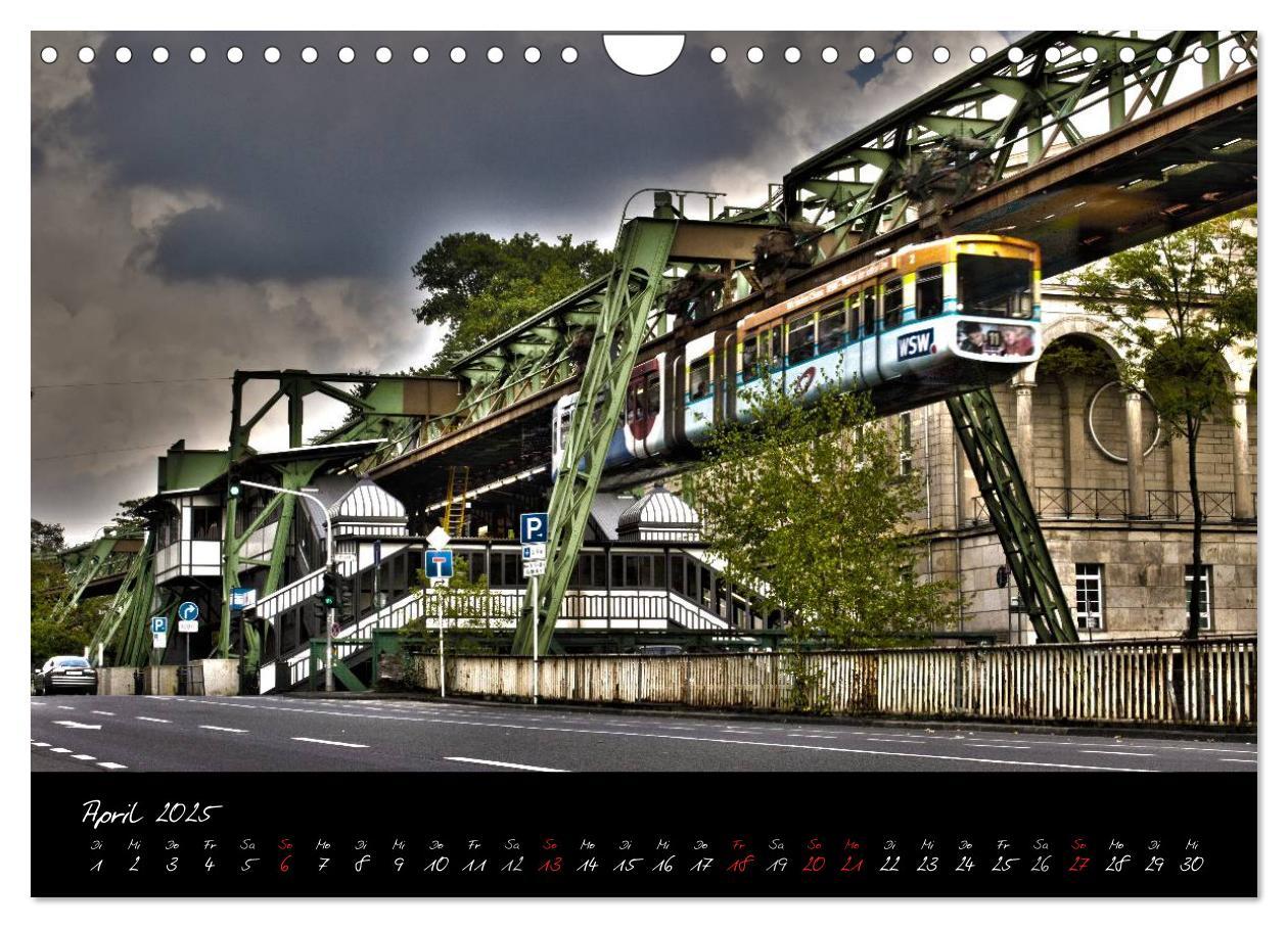 Bild: 9783435665365 | Wuppertal - Stadt der Schwebebahn in HDR (Wandkalender 2025 DIN A4...