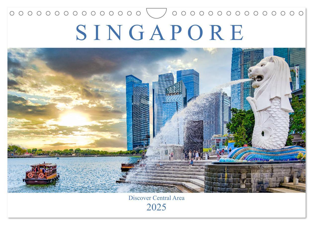 Cover: 9781325941469 | Singapore - Discover Central Area (Wall Calendar 2025 DIN A4...