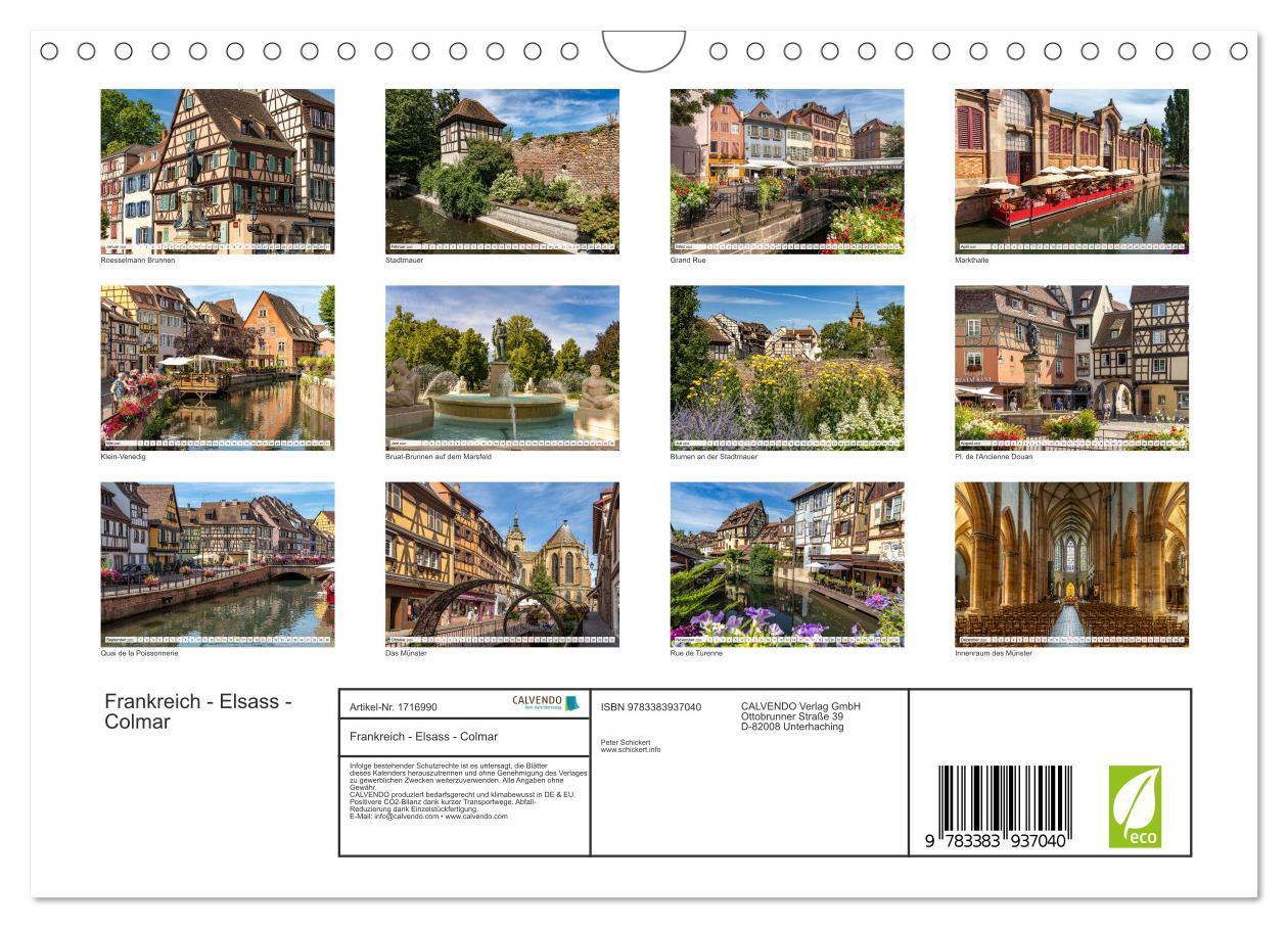 Bild: 9783383937040 | Frankreich - Elsass - Colmar (Wandkalender 2025 DIN A4 quer),...