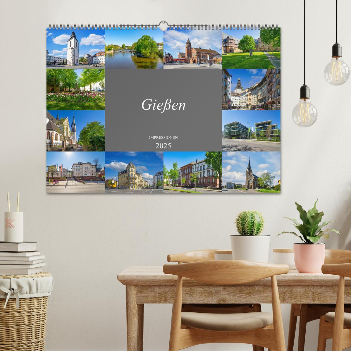 Bild: 9783435059348 | Gießen Impressionen (Wandkalender 2025 DIN A2 quer), CALVENDO...