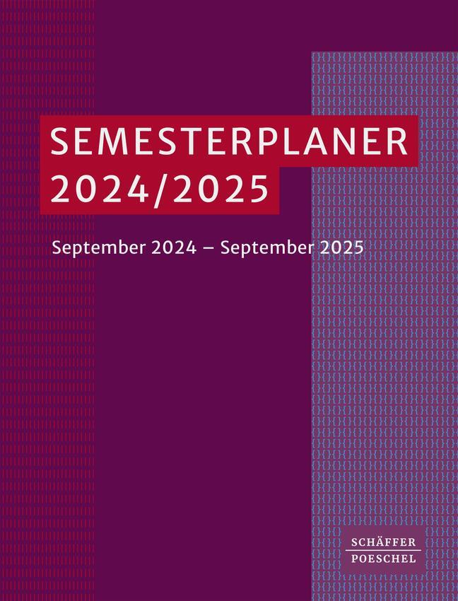 Cover: 9783791062761 | Semesterplaner 2024/ 2025 | September 2024 - September 2025 | Kalender