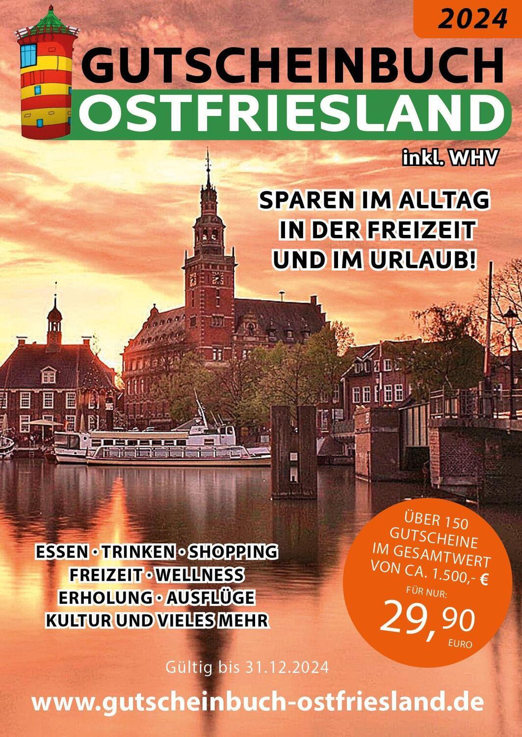 Bild: 9783982113661 | Gutscheinbuch 2024 Ostfriesland inkl. WHV | e | Taschenbuch | 136 S.