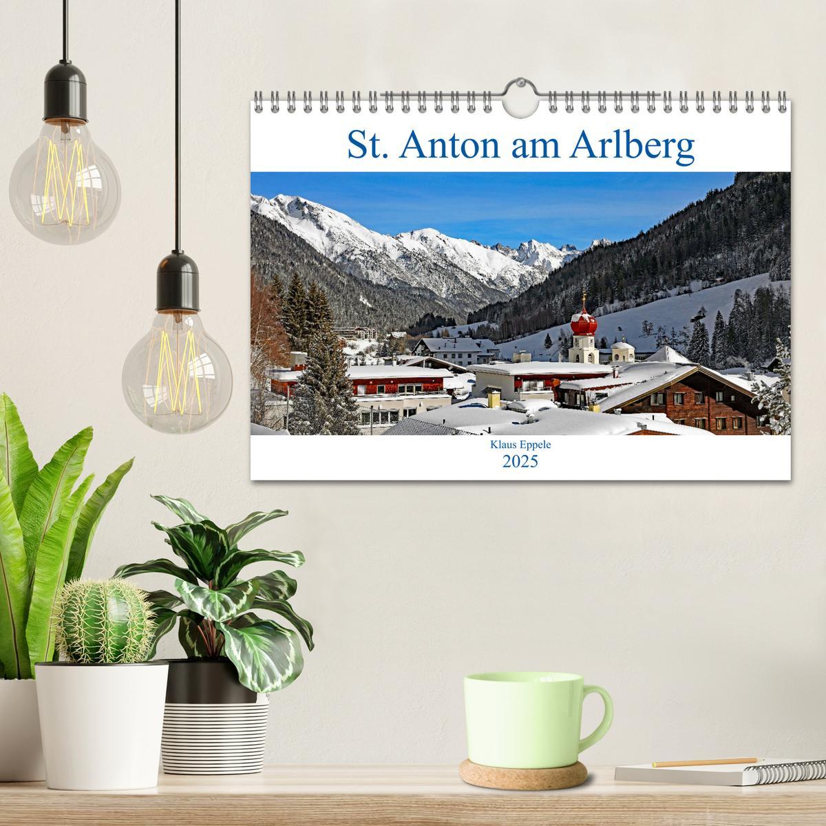 Bild: 9783435160617 | St. Anton am Arlberg (Wandkalender 2025 DIN A4 quer), CALVENDO...