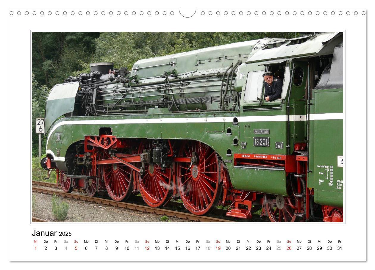 Bild: 9783435552382 | Unter Dampf - Dampflokromantik (Wandkalender 2025 DIN A3 quer),...