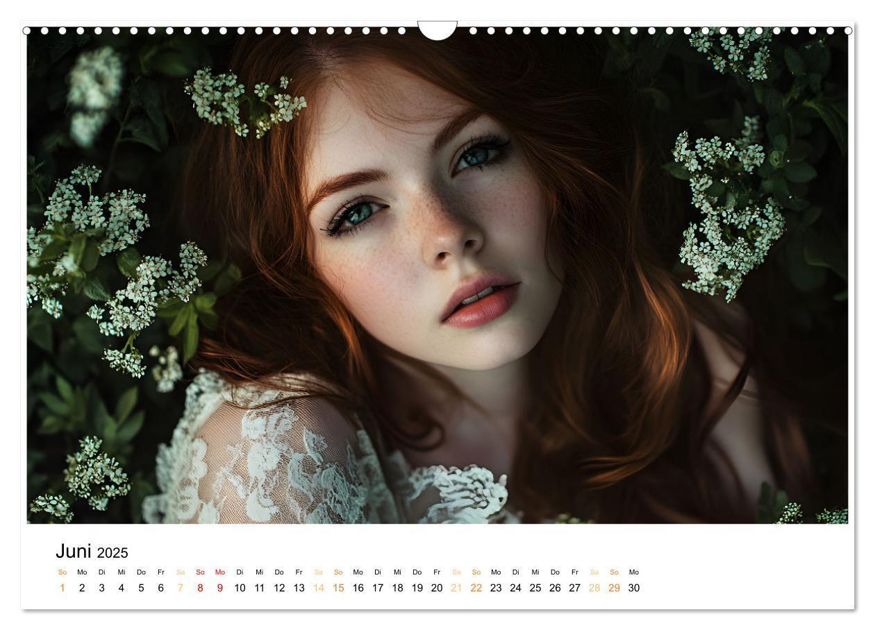 Bild: 9783457208724 | Magische Frauen Portraits (Wandkalender 2025 DIN A3 quer), CALVENDO...