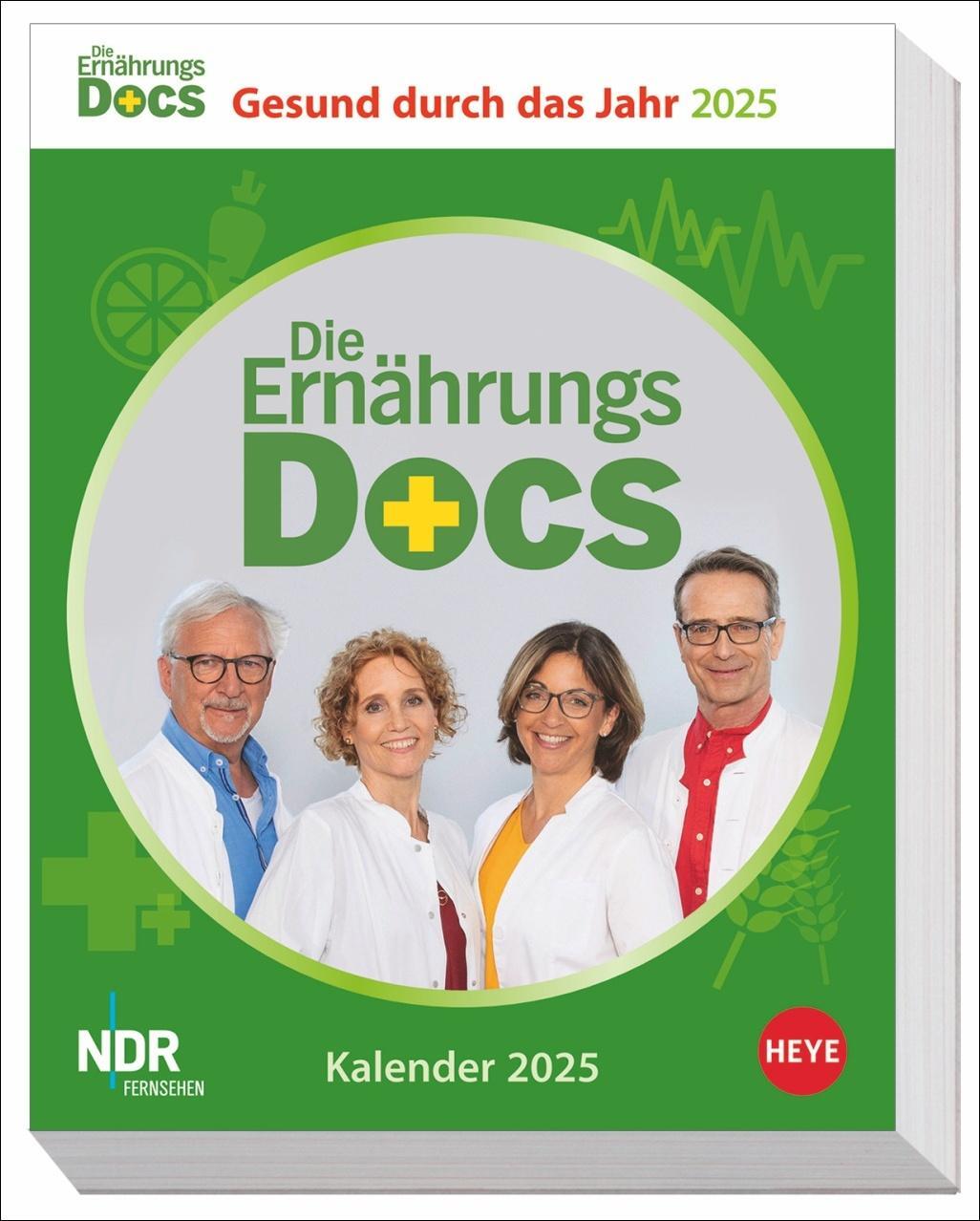 Cover: 9783756409105 | Die Ernährungs-Docs - Gesund durch das Jahr Tagesabreißkalender 2025