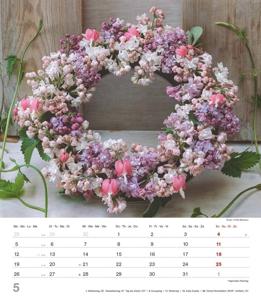 Bild: 4251732342142 | Alpha Edition - Blumenträume 2025 Wandkalender, 30x34cm,...