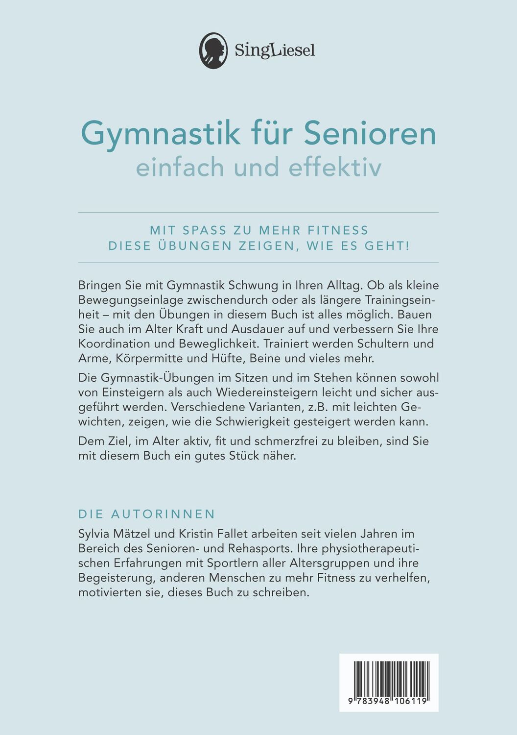 Bild: 9783948106119 | Gymnastik für Senioren. Mit Spaß zu mehr Fitness. | Mätzel (u. a.)