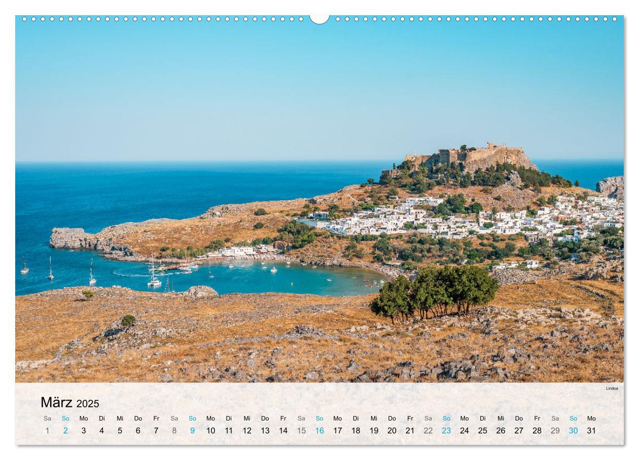 Bild: 9783383926020 | Rhodos - Die Highlights der Insel (Wandkalender 2025 DIN A2 quer),...