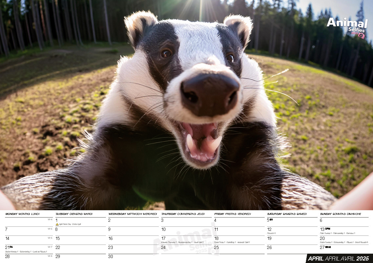 Bild: 9798893611151 | Animal Selfies 2025 | Der tierisch lustige Selfies Kalender | Kalender