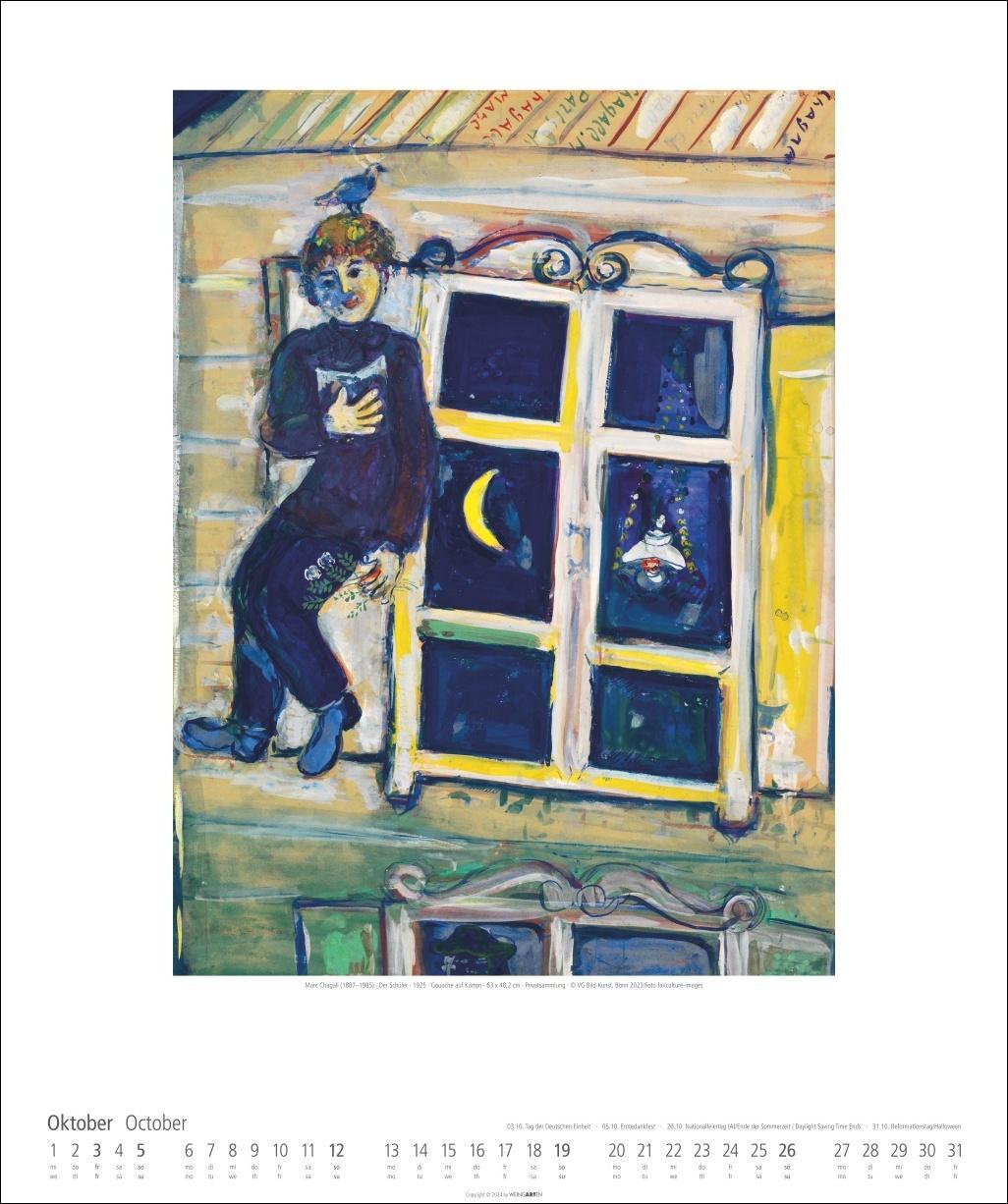 Bild: 9783839900123 | Marc Chagall Kalender 2025 | Kalender | Spiralbindung | 14 S. | 2025