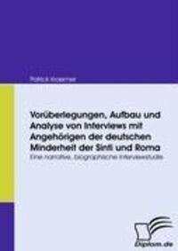 Cover: 9783836670425 | Vorüberlegungen, Aufbau und Analyse von Interviews mit Angehörigen...