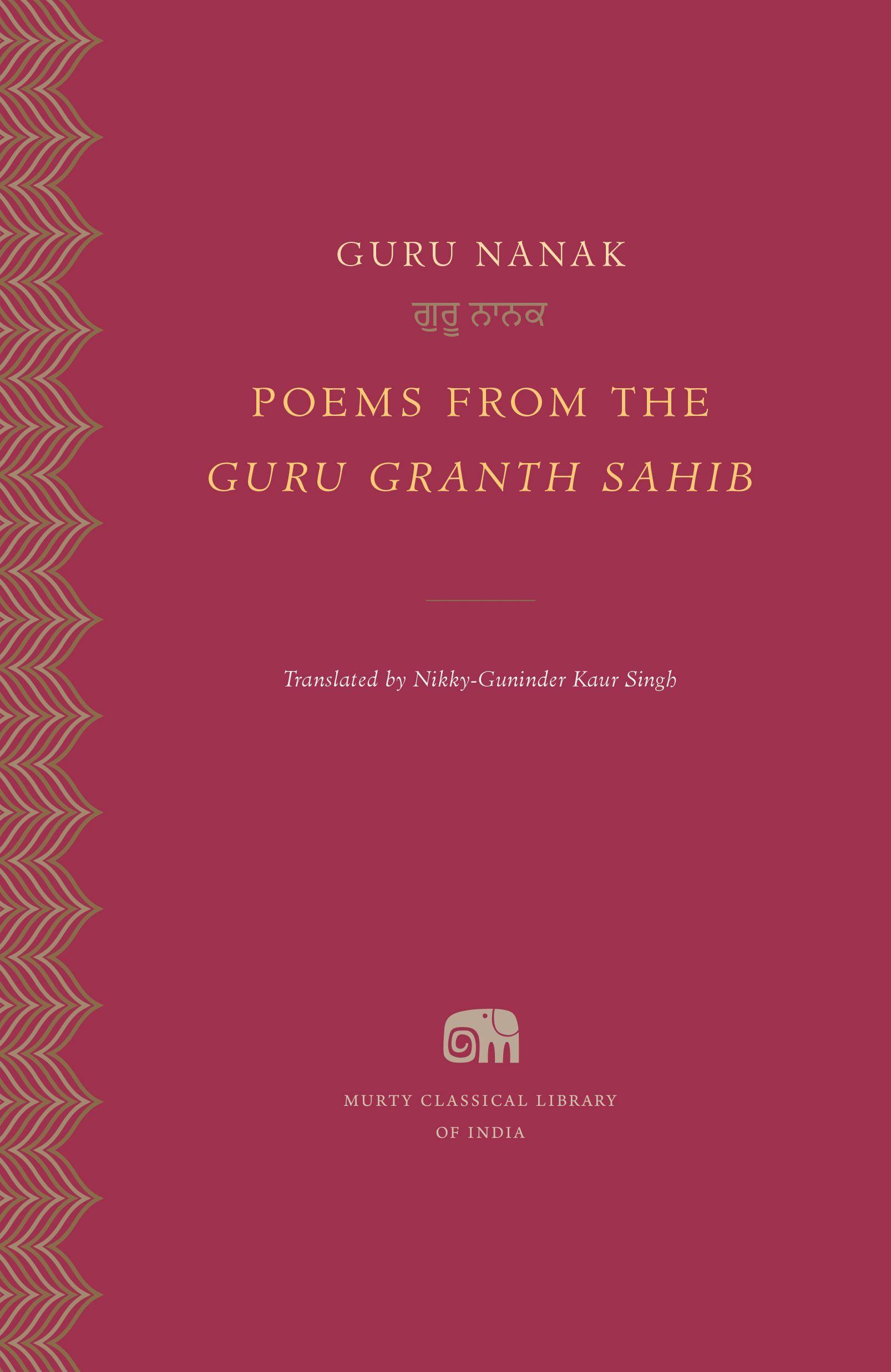 Cover: 9780674258518 | Poems from the Guru Granth Sahib | Guru Nanak | Buch | Gebunden | 2022