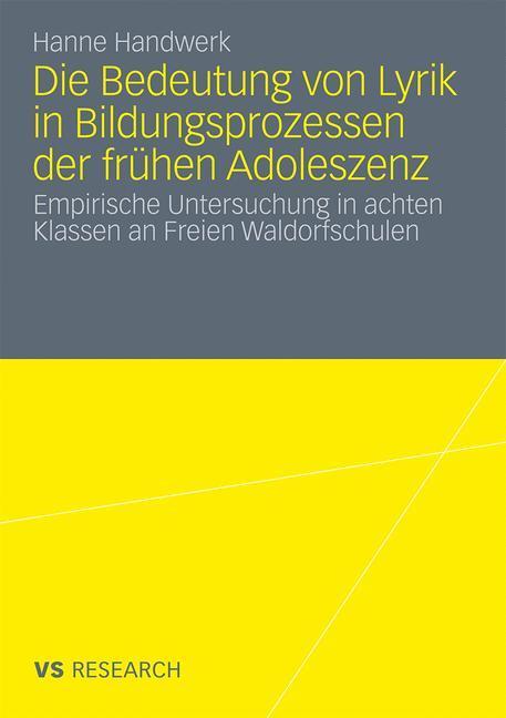 Cover: 9783531178028 | Die Bedeutung von Lyrik in Bildungsprozessen der frühen Adoleszenz