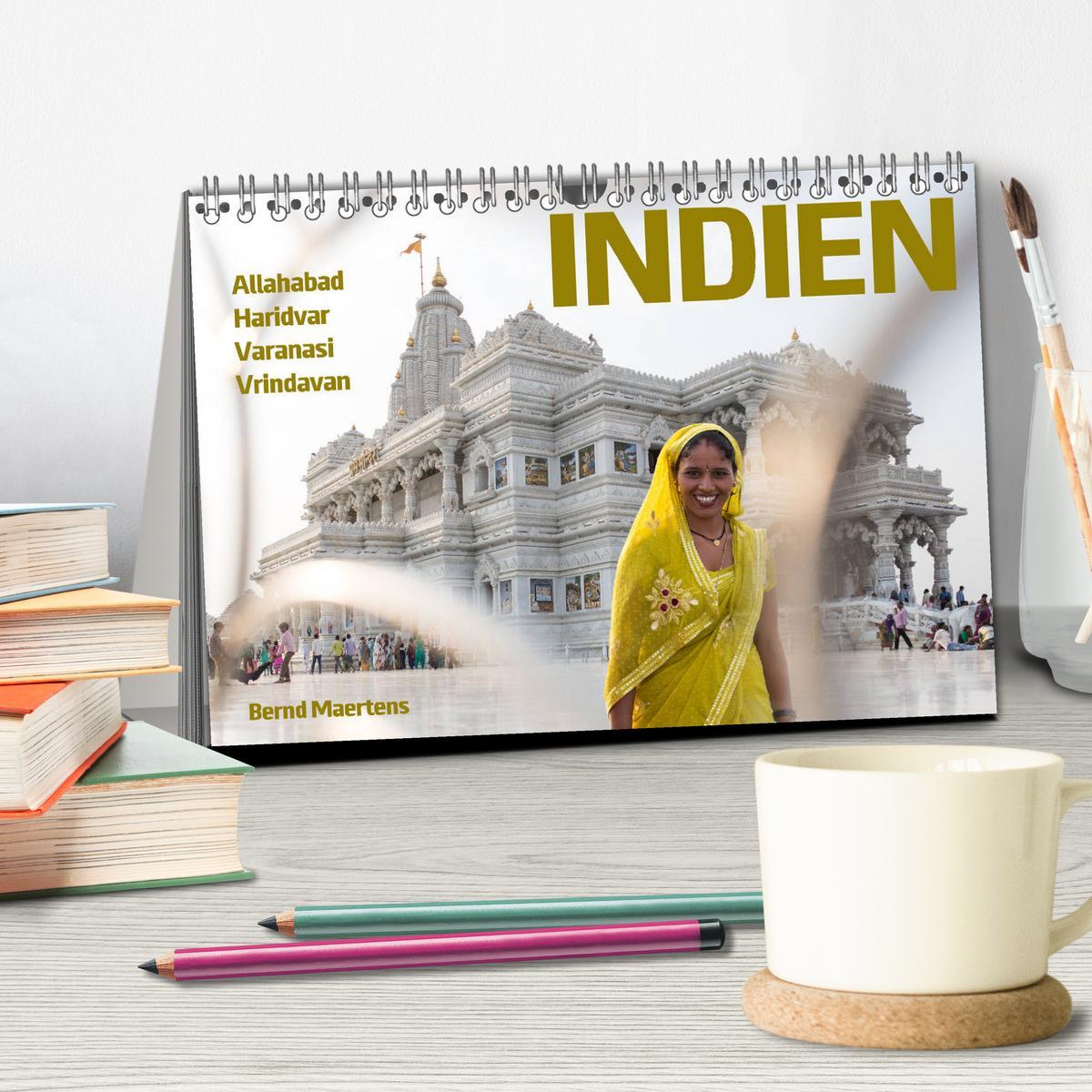 Bild: 9783435240203 | INDIEN Allahabad Haridwar Varanasi Vrindavan (Tischkalender 2025...