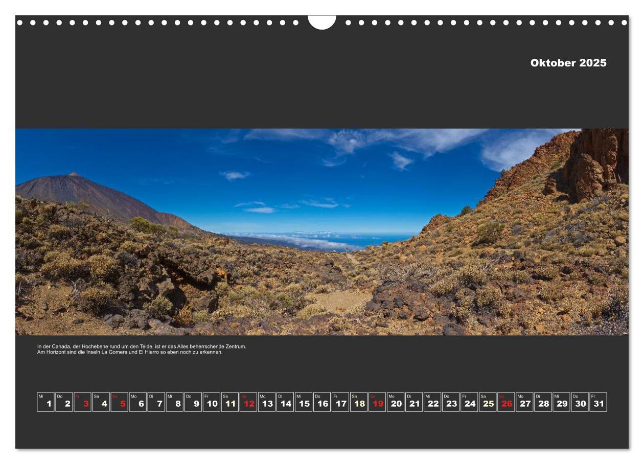 Bild: 9783435562114 | Teneriffa im Panorama (Wandkalender 2025 DIN A3 quer), CALVENDO...