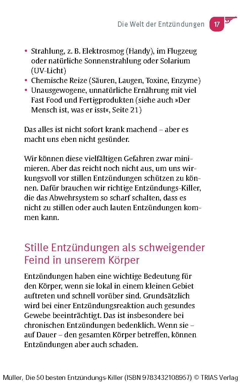 Bild: 9783432118635 | Die 50 besten Entzündungs-Killer | Stille Entzündungen besiegen | Buch