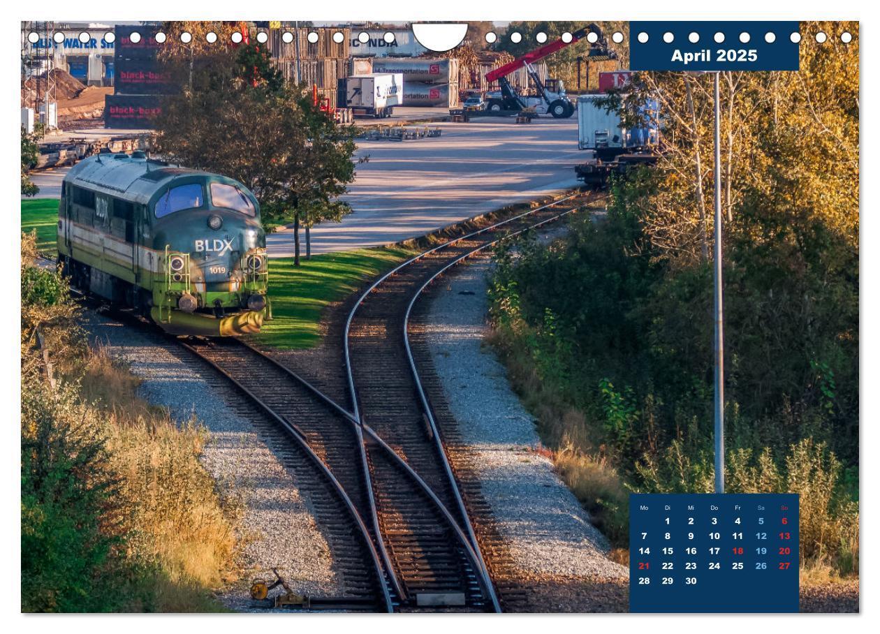 Bild: 9783435002801 | Dänische Eisenbahnen (Wandkalender 2025 DIN A4 quer), CALVENDO...