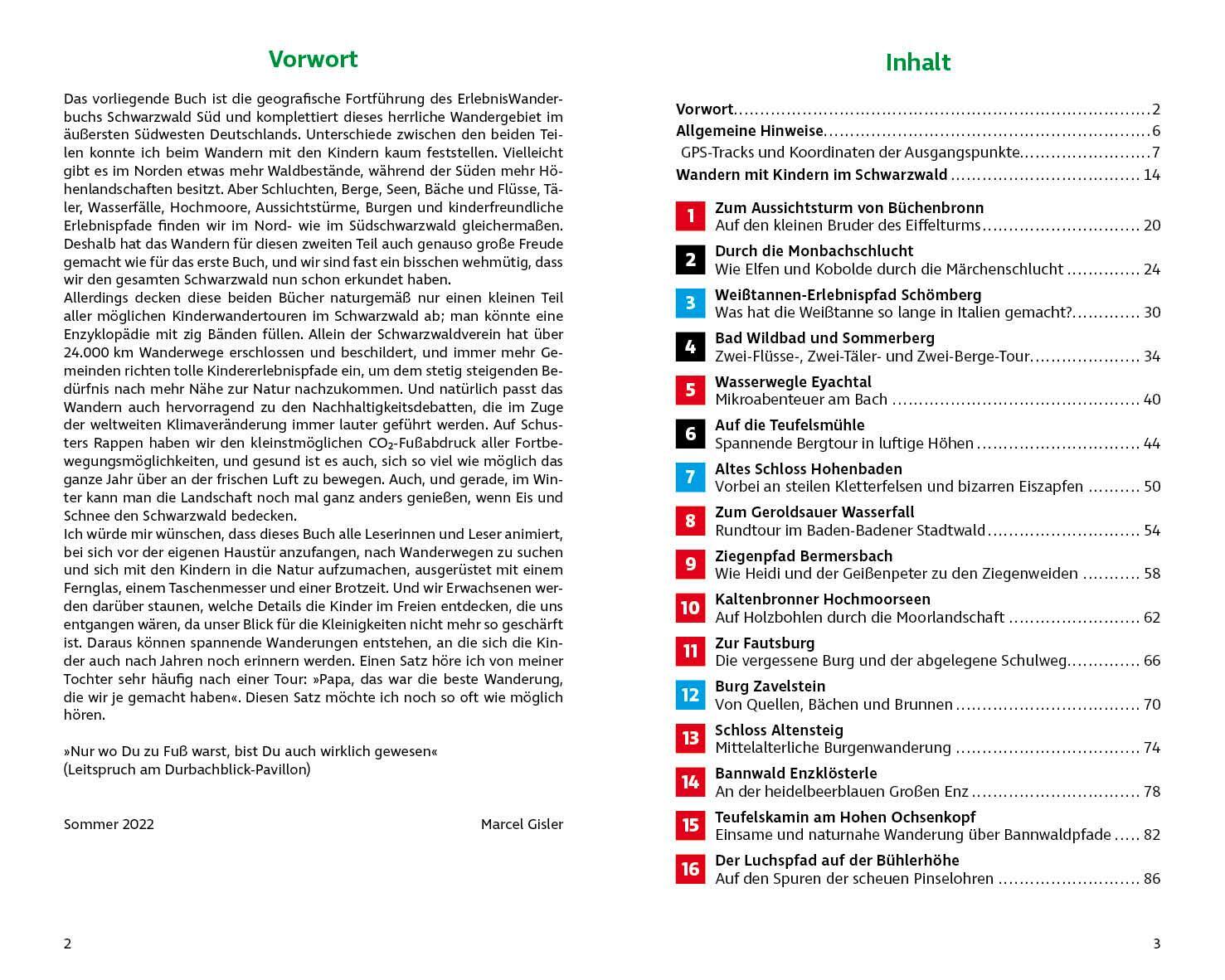 Bild: 9783763332915 | ErlebnisWandern mit Kindern Schwarzwald Nord | Marcel Gisler | Buch