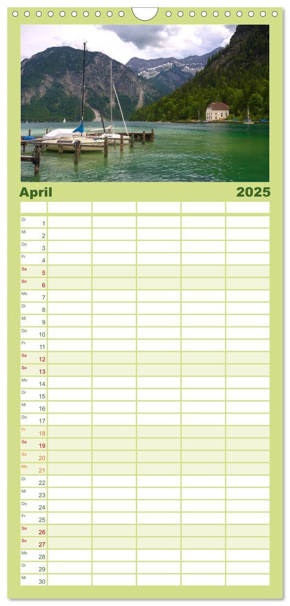 Bild: 9783457115176 | Familienplaner 2025 - Bergwelten mit 5 Spalten (Wandkalender, 21 x...