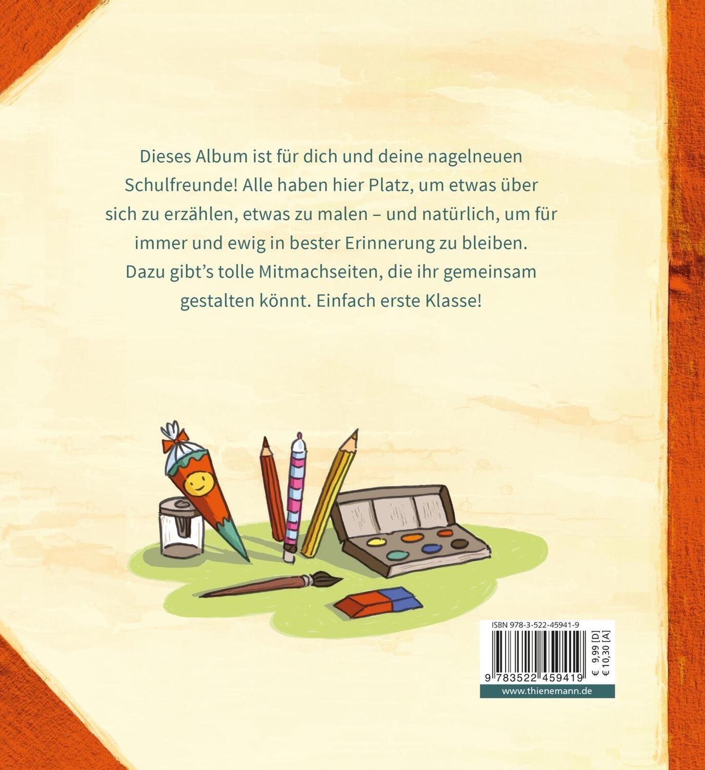 Rückseite: 9783522459419 | Wir sind erste Klasse! | Mein Freundealbum Eintragebuch zum Schulstart