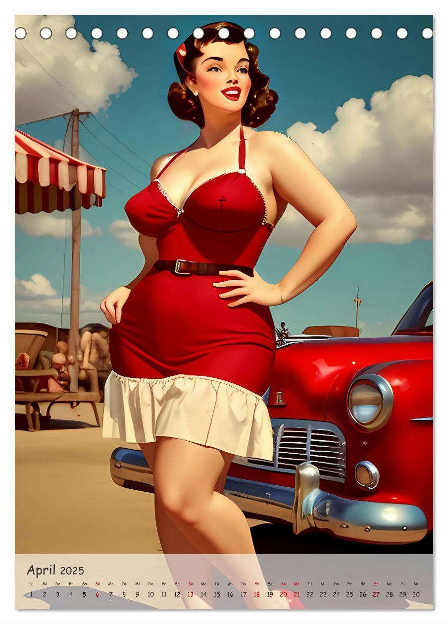 Bild: 9783383808623 | Pin-up Girls - Retro Glamour (Tischkalender 2025 DIN A5 hoch),...