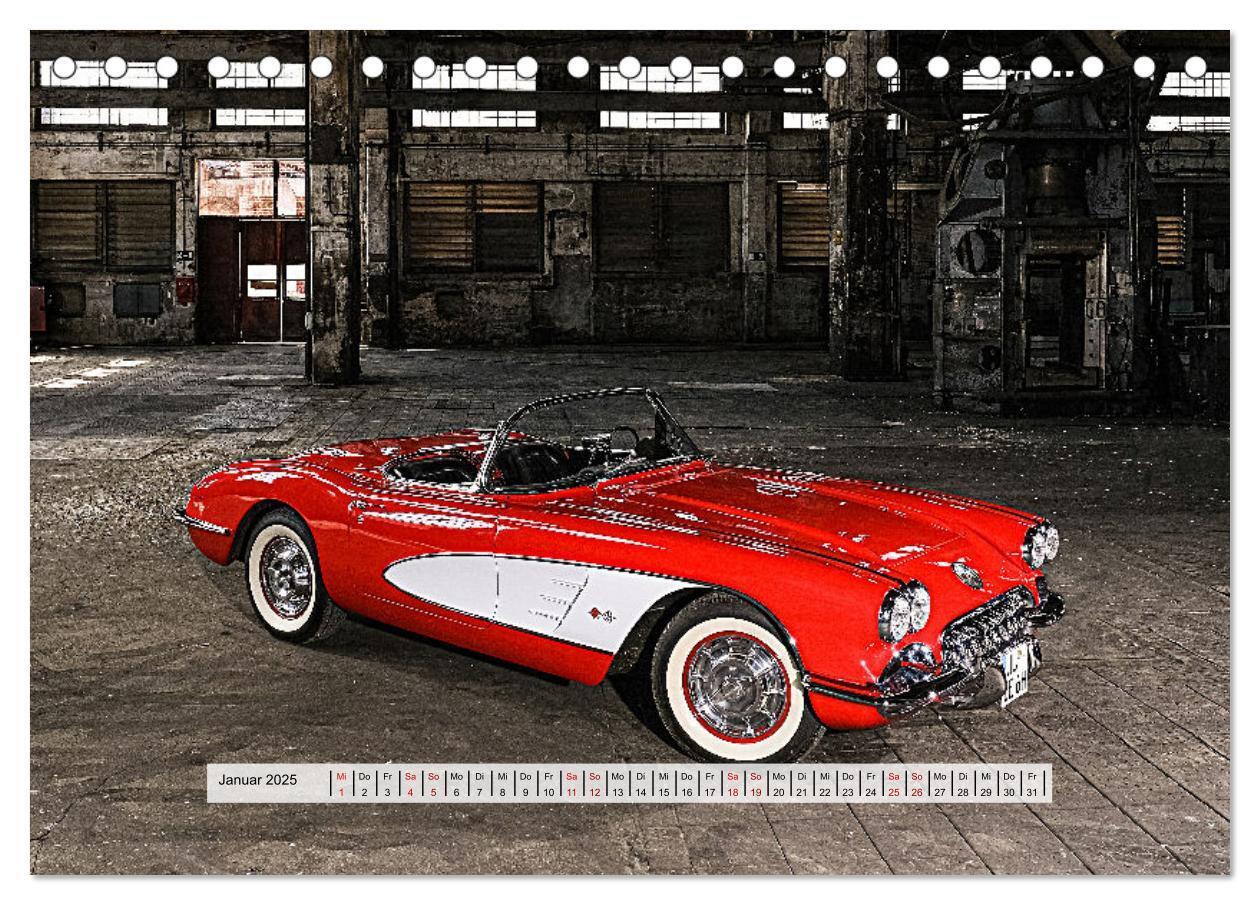 Bild: 9783383992193 | American Deam Car Corvette C1 (Tischkalender 2025 DIN A5 quer),...