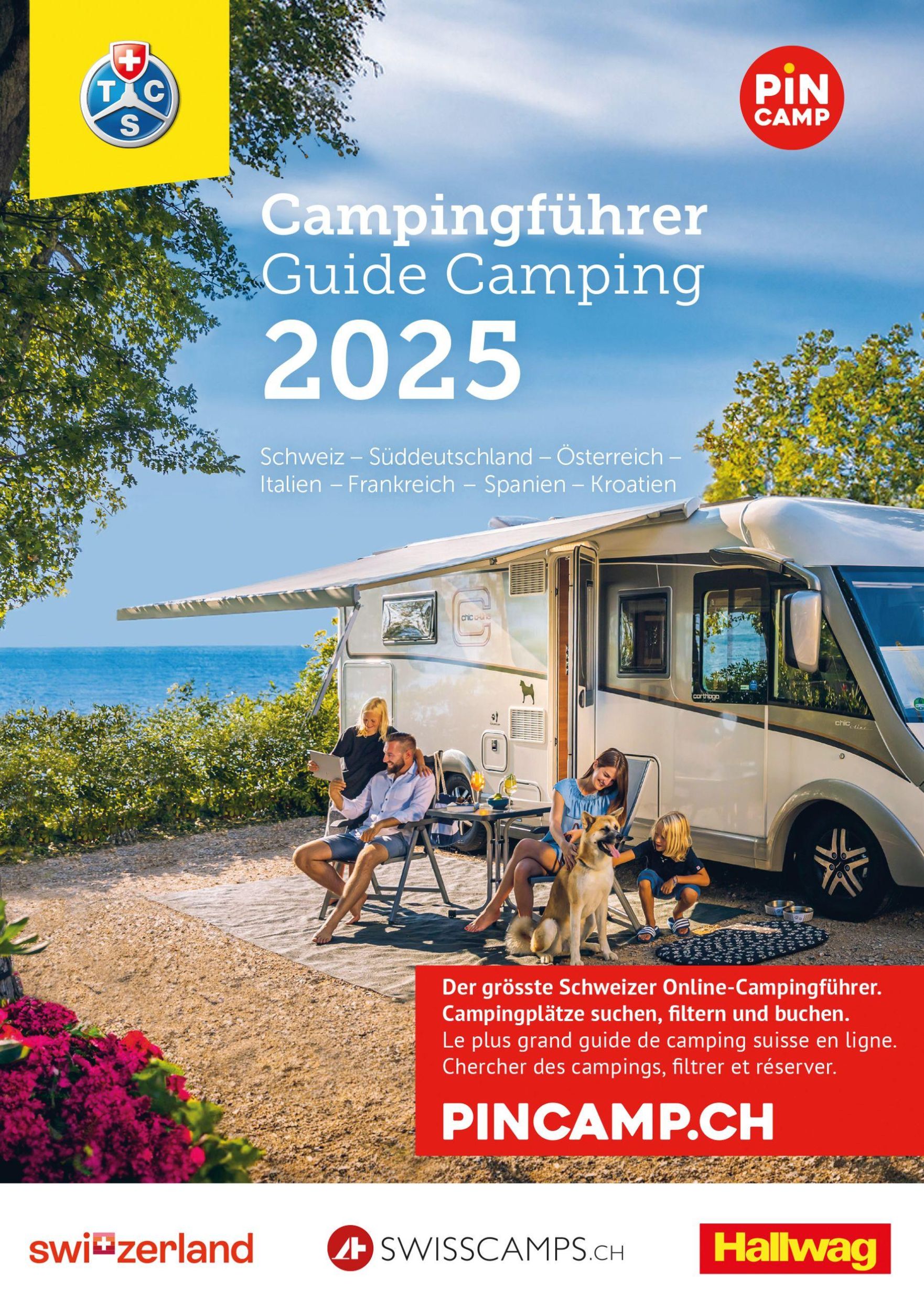 Cover: 9783828330047 | Hallwag TCS Campingführer Schweiz - Europa 2025 | Taschenbuch | 562 S.