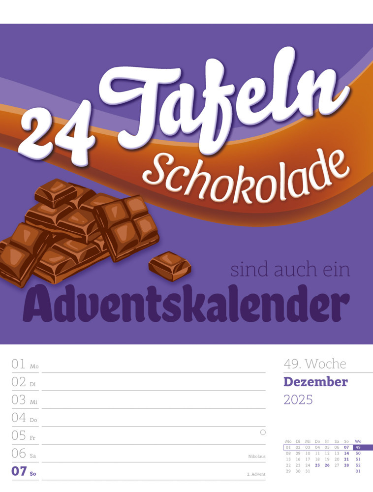 Bild: 9783838425955 | Klartext Sprüchekalender - Wochenplaner Kalender 2025 | Kunstverlag