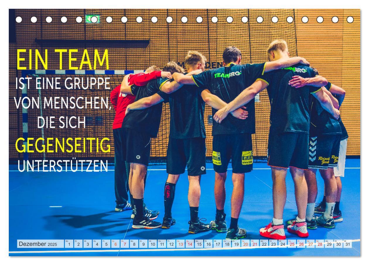 Bild: 9783435116492 | Positive Gedanken - Motivation und Handball (Tischkalender 2025 DIN...