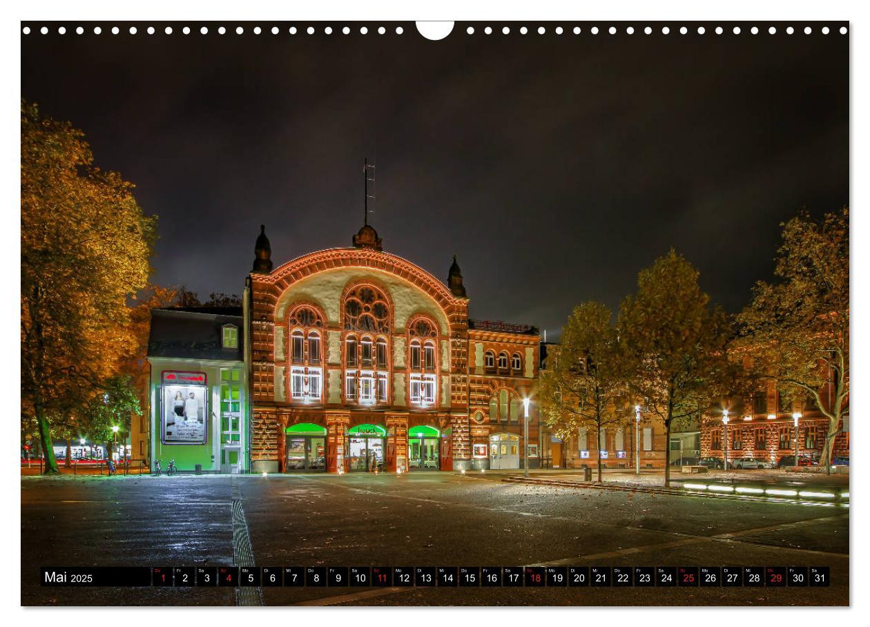 Bild: 9783435320912 | City Lights Saarbrücken (Wandkalender 2025 DIN A3 quer), CALVENDO...