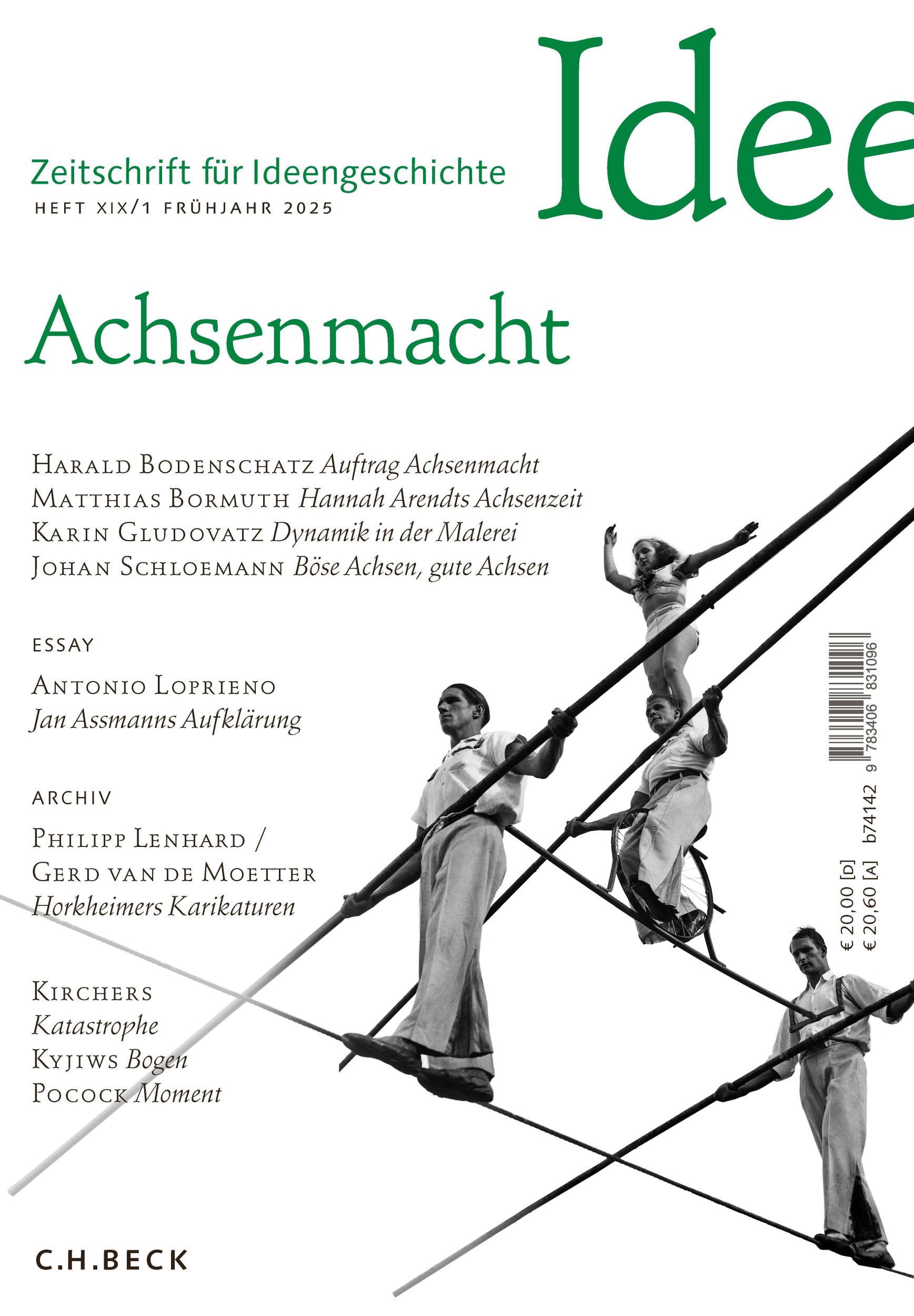 Cover: 9783406831096 | Zeitschrift für Ideengeschichte Heft XIX/1 Frühjahr 2025 | Achsenmacht