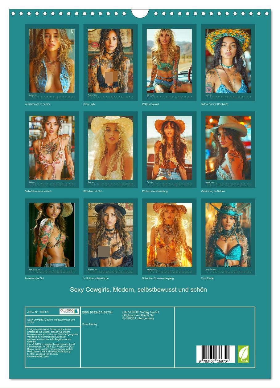 Bild: 9783457169704 | Sexy Cowgirls. Modern, selbstbewusst und schön (Wandkalender 2025...