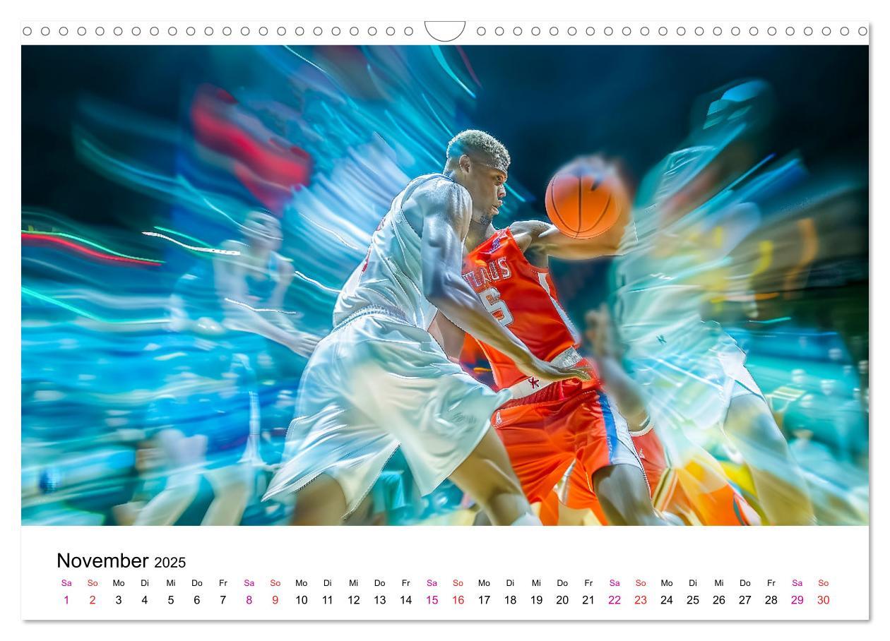 Bild: 9783457146729 | Basketball Erlebnisse (Wandkalender 2025 DIN A3 quer), CALVENDO...