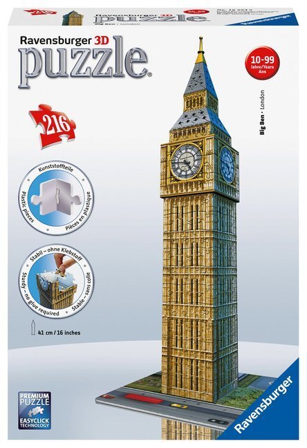 Cover: 4005556125548 | Ravensburger 3D Puzzle 12554 - Big Ben - 216 Teile - Der...