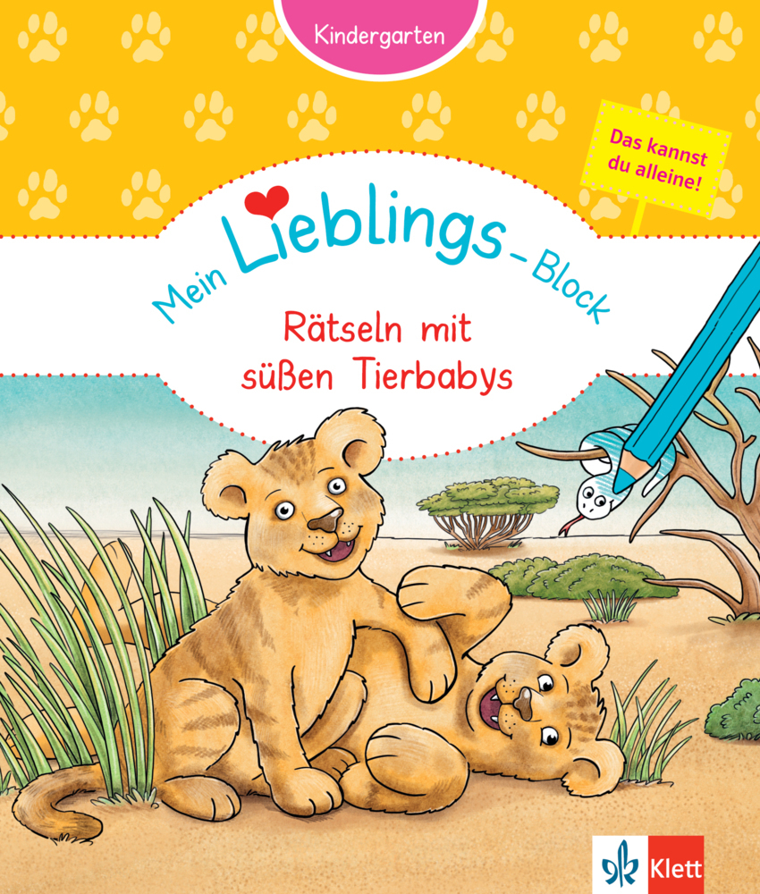 Cover: 9783129496268 | Mein Lieblings-Block Rätseln mit süßen Tierbabys | Britta Vorbach