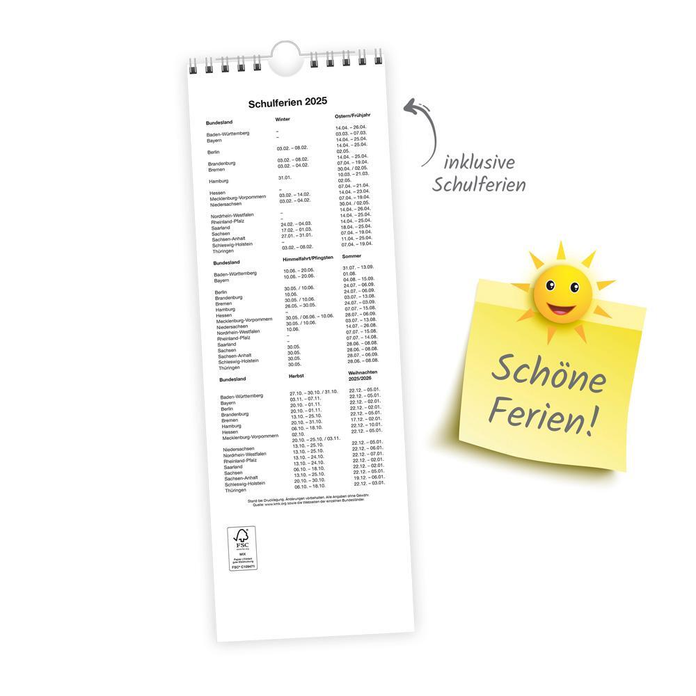 Bild: 9783988022554 | Trötsch Streifenkalender Hunde 2025 Notizkalender | KG | Kalender